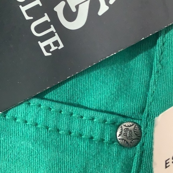 STS BLUE (Nordstrom) NEW - Sz 11 - green shorts w/ fringe - comfort stretch - Picture 5 of 8